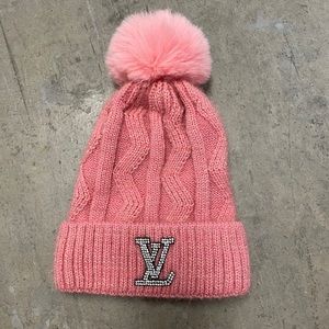 Pink knitted Beanie 💓🦋